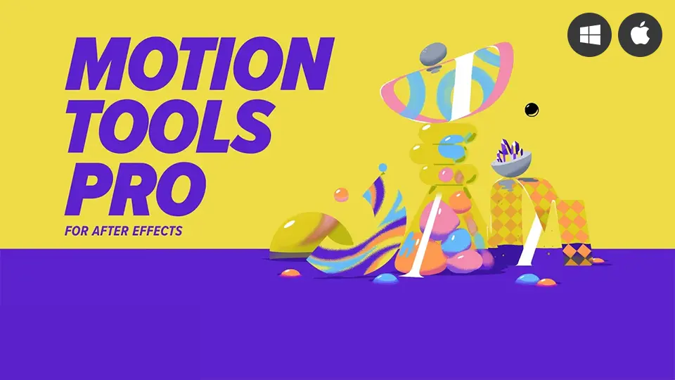 Motion Tools Pro v2.0.13 中心点对齐关键帧调整编辑MG动画制作必备脚本+视频教程